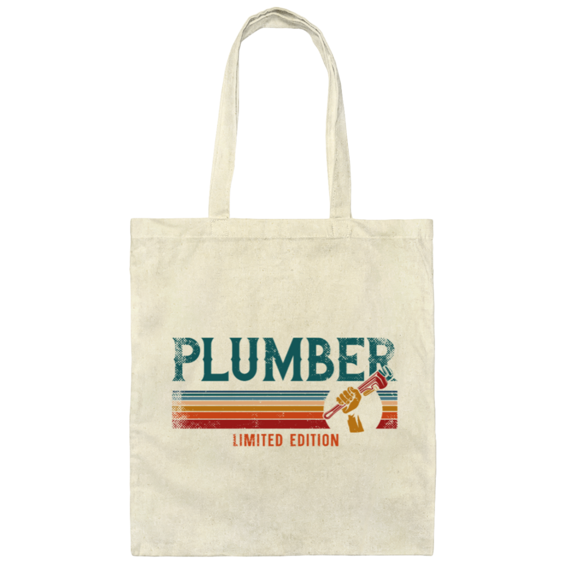 Plumber Lover Retro Plumbing Limited Edition Gift Canvas Tote Bag