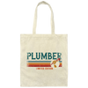Plumber Lover Retro Plumbing Limited Edition Gift Canvas Tote Bag
