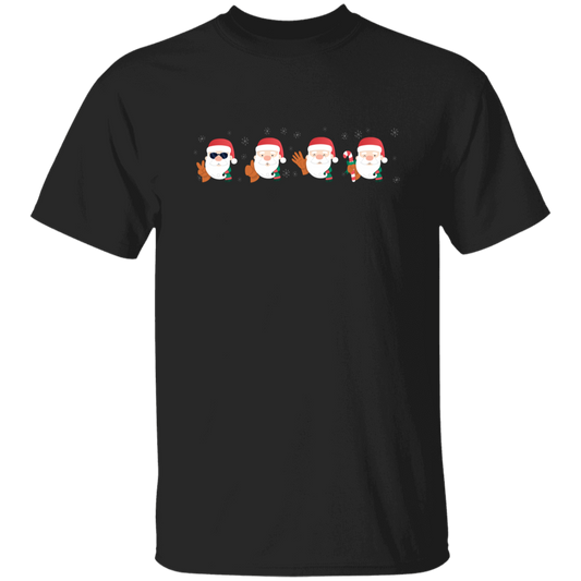 Funny Santa, Mini Santa Face, Merry Christmas, Trendy Christmas Unisex T-Shirt