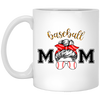 Basaball Lover, Love Mom Gift, Best Gift For Mother's Day White Mug