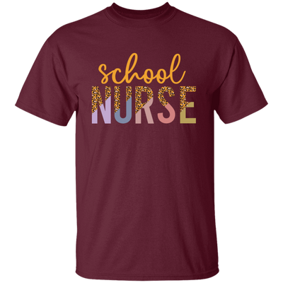 School Nurse, Leopard Nurse, Love Nurse, Leopard School Unisex T-Shirt