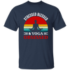 Stresses Blessed And Yoga Obsessed, Retro Yoga Unisex T-Shirt