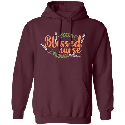 Blessed Nurse, Funny Nurse, Rice Leaves, Love Nurse, Nurse Gift Pullover Hoodie