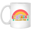 Sunshine Feeling Fine, Groovy Sunshine, Cute Sunshine White Mug