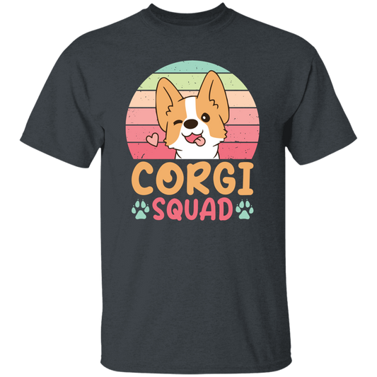 Corgi Squad, Retro Corgi, Groovy Corgi, Lovely Corgi Unisex T-Shirt