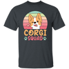 Corgi Squad, Retro Corgi, Groovy Corgi, Lovely Corgi Unisex T-Shirt