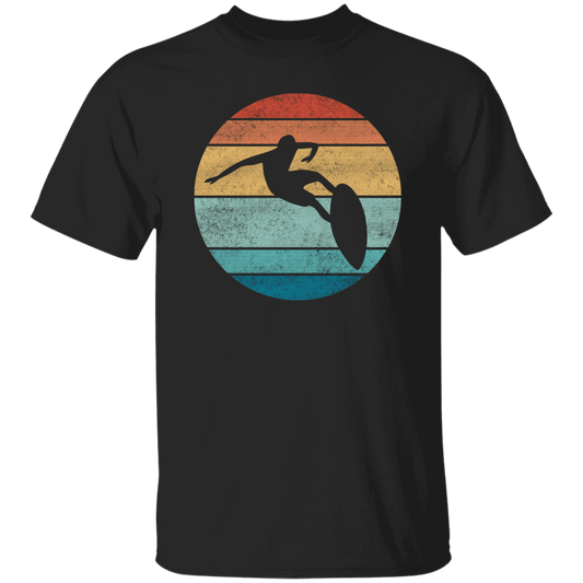 Surfing Distressed Beach, Vintage Surfer, Retro Surf Unisex T-Shirt