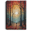 Magical Infinity Forest, Infinity Perspective, Secluded Hamlet, Lovely Abstract Canvas