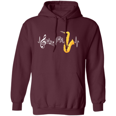 Heartbeat Trumpet, Trumpet Musician, Love Trumpet Pullover Hoodie