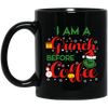 I Am A Grinch Before Coffee, Grinch Face, Green Grinch, Trendy Halloween Black Mug