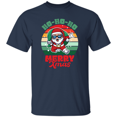 Ho Ho Ho Merry Xmas, Retro Christmas, Funny Santa, Merry Christmas, Trendy Christmas Unisex T-Shirt