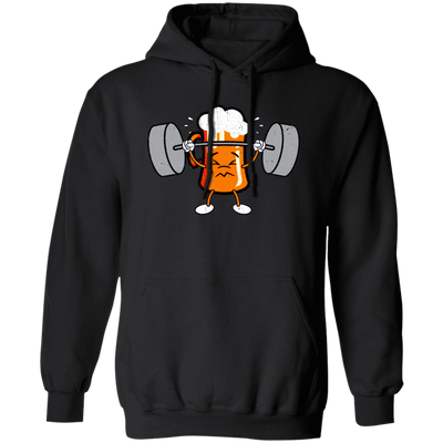 Beer Workout, Funny Beer Lover, Beer Love Gift, Beer Do Exercise Pullover Hoodie