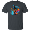 Cool Man, Cool Boy, Boy With Skateboard, Skateboarding Watercolor Unisex T-Shirt