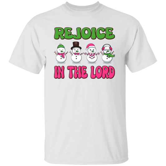 Rejoice In The Lord, Love Snowman, Four Snowman, Set Of Snowman, Merry Christmas, Trendy Christmas Unisex T-Shirt