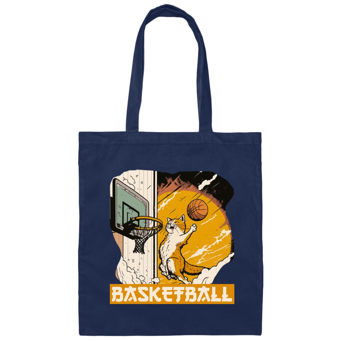 Hit the court in style with this Basketball Cat Lover Cartoon Cat Love Sport Canvas Tote Bag. Crafted with high-quality canvas, this tote features a funny cat playing basketball for a unique, stylish look. Perfect for any basketball fan, this bag is the perfect way to show off your love for the game.