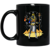 Anubis Egyptian, God Of The Afterlife Mythology, Therapy Gift Black Mug