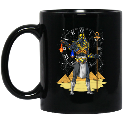 Anubis Egyptian, God Of The Afterlife Mythology, Therapy Gift Black Mug