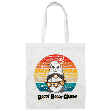 Boo Boo Crew, Halloween Retro, Cute Boo Halloween Canvas Tote Bag