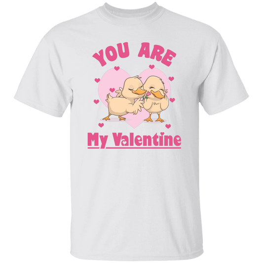 You Are My Valentine, Cute Chicks, Chick Couple, Pink Heart Unisex T-Shirt