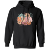 Mama Flowers Gift, Retro Flower, Vintage Flower For Mother's Day Pullover Hoodie