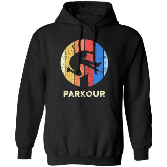 Cool Parkour, Freerunning Skirter Motif, Great Gift For Parkour, Freerunners Vintage Pullover Hoodie