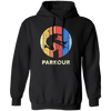 Cool Parkour, Freerunning Skirter Motif, Great Gift For Parkour, Freerunners Vintage Pullover Hoodie