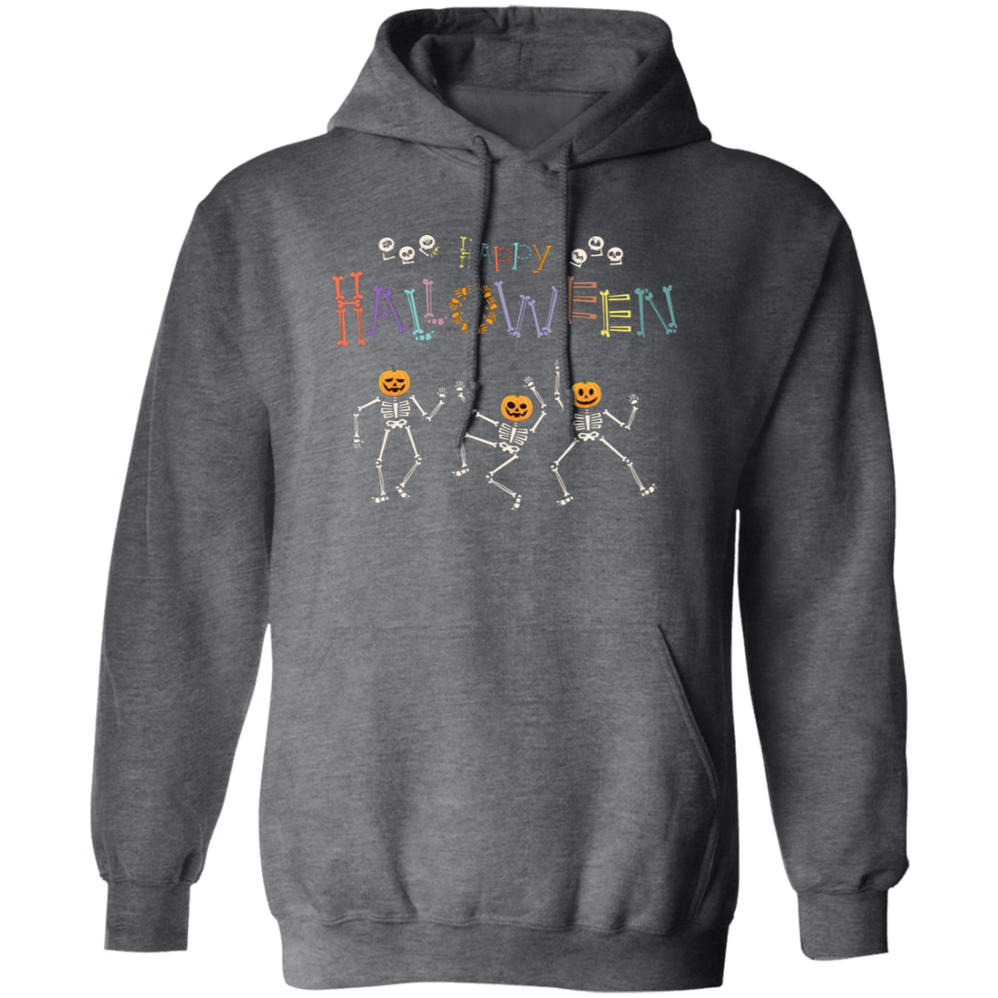 Happy Halloween, Skeleton Dancing, Funny Halloween Pullover Hoodie