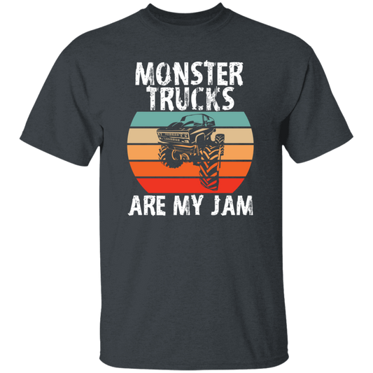 Monster Trucks Are My Jam, Truck Lover, Best Truck, Retro Truck Gift Unisex T-Shirt