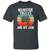 Monster Trucks Are My Jam, Truck Lover, Best Truck, Retro Truck Gift Unisex T-Shirt