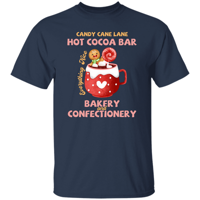 Candy Cane Lane Hot Cocoa Bar, Bakery And Confectionery, Merry Christmas, Trendy Christmas Unisex T-Shirt