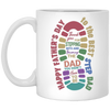 Thank you For Stepping Into And Becoming The Dad, You Didn't Here To Be, Father's Day Gift White Mug