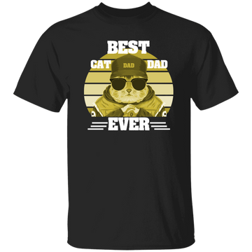 Best Cat Lover, Best Cat Dad Ever Vintage, Cool Cat, Love Kitten Unisex T-Shirt