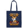 Dog Owner Gift, Dog Lover Gift, Funny Dog, Just A Dog, Just An Idiot Canvas Tote Bag