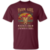 Farm Girl, Cute Cow Retro Gift, The Soul Of A Witch, Vintage Cow Unisex T-Shirt