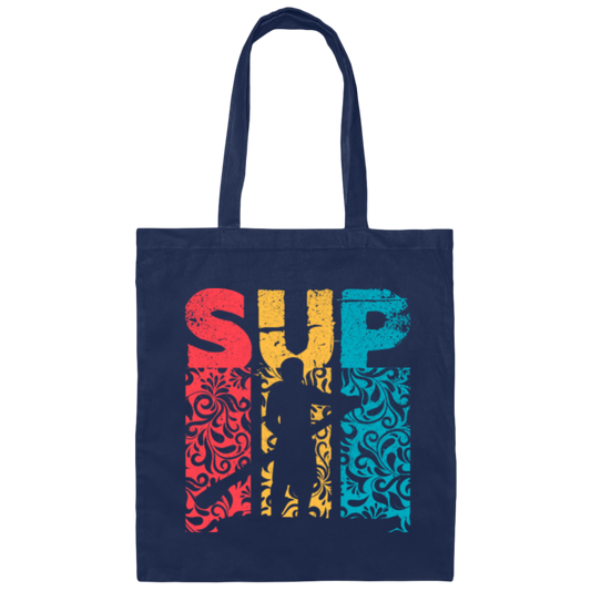 Time For Summer SUP, Paddle Board For Everyone Love Boating Canvas Tote Bag