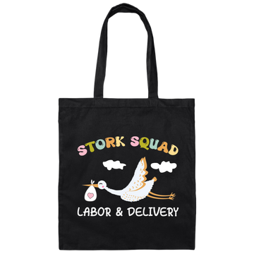 Stork Squad, Labor And Delivery, Delivery Baby Canvas Tote Bag