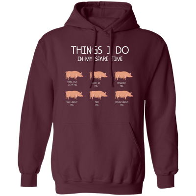 Things I Do In My Spare Time, Love Pig Pullover Hoodie