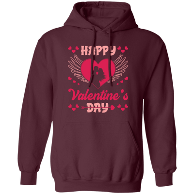 Happy Valentine's Day, Heart Swings, Pink Valentine Pullover Hoodie