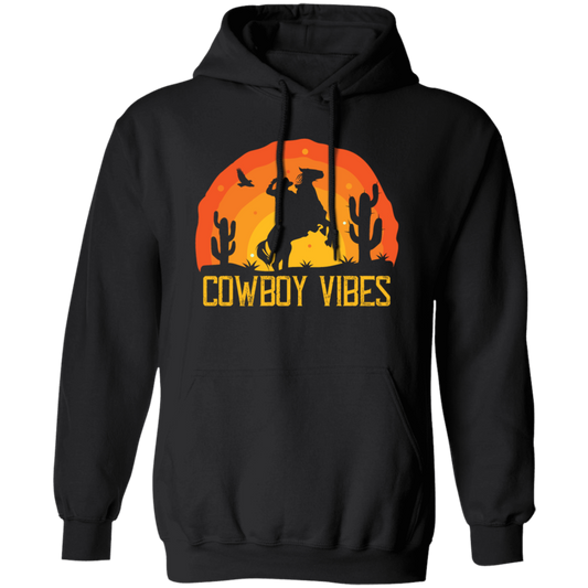 Love Cowboy, Cowboy Design, Cowboy Vibes, Retro Cowboy Pullover Hoodie