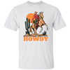 Howdy Cowboy, Cowboy In Desert, Cowboy With Horse Unisex T-Shirt