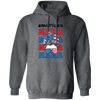 American Mama, Mother's Day, American Messy Bun Pullover Hoodie