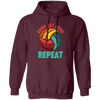 Bump Set Spike Repeat, Love Volleyball, Volleyball Team Pullover Hoodie