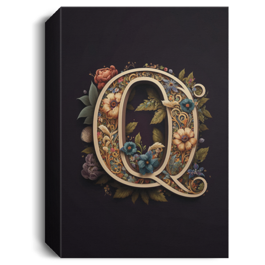 Q Letter, Gift For Who Named Q Letter, Classic Q Gift Canvas