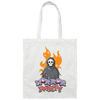 Horror Party, Horror Death, Halloweem Death Canvas Tote Bag