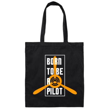 Born To Be A Pilot, Love Pilot Gift, Best Plane Lover, Love Fly Canvas Tote Bag