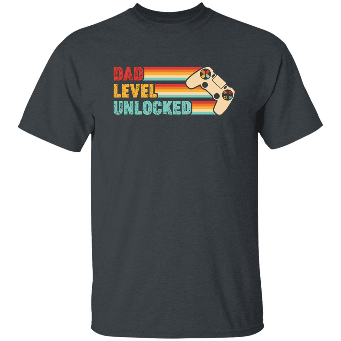 Dad Level Unlocked, Retro Dad Gifts, Video Games Player, Father's Day Gifts Unisex T-Shirt