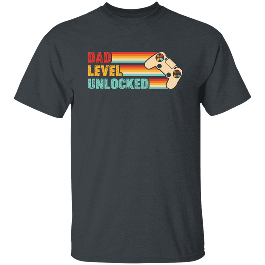 Dad Level Unlocked, Retro Dad Gifts, Video Games Player, Father's Day Gifts Unisex T-Shirt