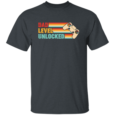 Dad Level Unlocked, Retro Dad Gifts, Video Games Player, Father's Day Gifts Unisex T-Shirt