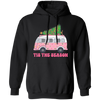 Tis The Season, Christmas Bus, Pink Christmas, Bus Bring Xmas Tree Christmas Pullover Hoodie