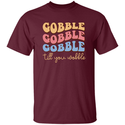 Gobble Till You Wobble, Turkey_s Day, Groovy Turkey Unisex T-Shirt